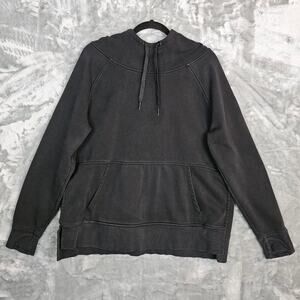 Athleta Jacket Womens Large Black Hoodie Sweatshirt Athleisure Cozy Casual